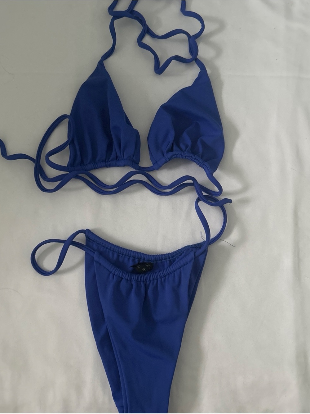 Disruptive Youth Blue String Bikini Set Top & Bottoms